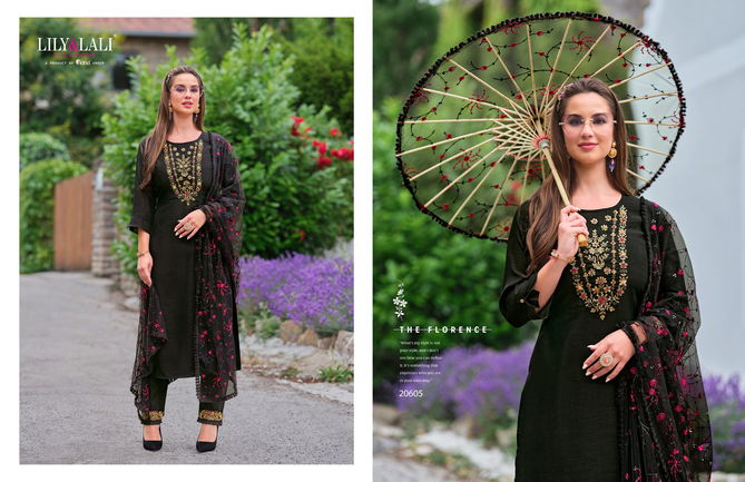 Maria 9 Vol 4 By Lily And Lali Shimmer Kurti With Bottom Dupatta Wholesalers In Delhi